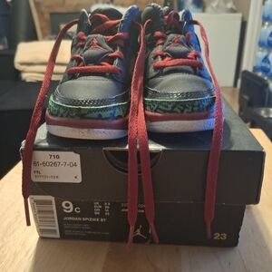 Jordan Spizike BT Kids Sneakers - Black and Red